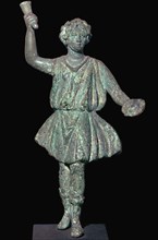 Bronze Roman household god. Artist: Unknown