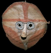 Coconut-fibre mask from the Torres Straits islands. Artist: Unknown