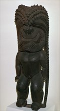 The Hawaiian war-god Kukailimoku from Polynesia, 19th century. Artist: Unknown