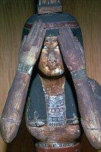Wooden figure of the Egyptian goddess Nepthys, 15th century. Artist: Unknown