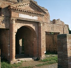 Doorway and warehouse at the Roman port of Ostia, 2nd century. Artist: Unknown