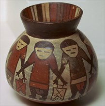 Nazca painted pottery vessel, 1st century. Artist: Unknown