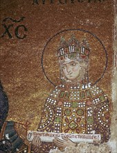 Mosaic of the Byzantine Empress Zoe, 11th century. Artist: Unknown