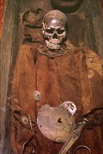 Early bronze age bog burial from Denmark, 16th century. Artist: Unknown