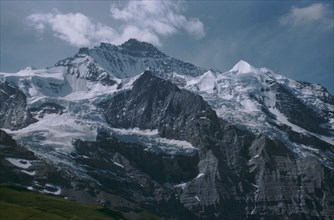 Jungfrau in the Swiss Alps. Artist: Unknown