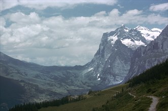 The Wetterhorn from Alpiglen. Artist: Unknown