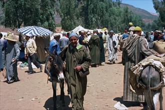 Berber Souk in Asni, at the base of High Atlas.