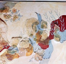 The 'Blue Bird' fresco from Knossos, 17th-14th century BC. Artist: Unknown
