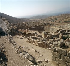 Grave circle A in the citadel at Mycenae, 16th century BC. Artist: Unknown