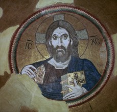 Mosaic of Christ Pantocrator, 11th century. Artist: Unknown