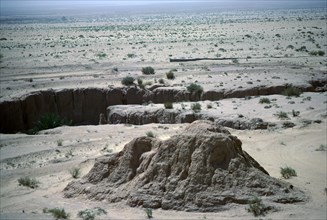 View of Tunisian Desert.