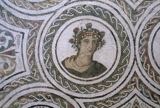 Detail of Roman floor mosaic of Spring, 2nd century. Artist: Unknown