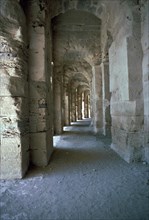 Interior of a Roman colosseum, 3rd century. Artist: Unknown