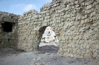 Arch in the seawall of Acre. Artist: Unknown