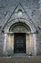Door of St Mary's Church, 17th century. Artist: Unknown