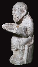 Pipeclay figure from a Roman tomb. Artist: Unknown