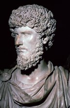 Portrait head of Emperor Lucius Verus. Artist: Unknown