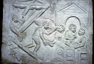 Roman relief of a ship. Artist: Unknown