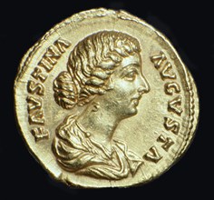 Gold coin of Faustina II, 2nd century. Artist: Unknown