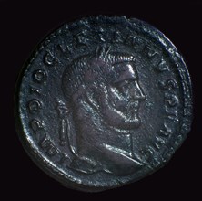 Bronze coin of Diocletian, 3rd century. Artist: Unknown