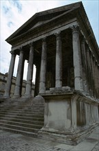 Maison Carree, the only intact Roman temple, 1st century BC Artist: Unknown