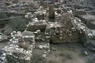Excavated House Walls, 7th century BC. Artist: Unknown