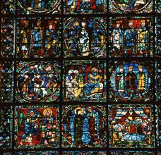 Detail of the Great West Window of Chartres Cathedral, 12th century. Artist: Unknown