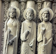 Detail of Chartres Cathedral, 12th century. Artist: Unknown