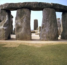 Stonehenge from the west, 25th century BC. Artist: Unknown