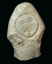 Carved Celtic Head, 1st century. Artist: Unknown