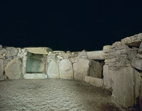 Interior of a passage grave, 26th century BC. Artist: Unknown
