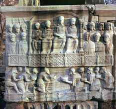 Base of an obelisk in Istanbul, 4th century. Artist: Unknown