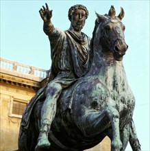 Roman bronze equestrian statue of Marcus Aurelius, 2nd century. Artist: Unknown