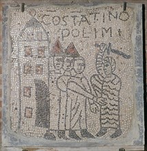 Medieval mosaic of the sack of Constantinople, 5th century. Artist: Unknown