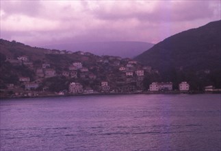 Settlements on the shore of the Bosphorus, near the Black Sea, Turkey, 20th century. Artist: CM Dixon.