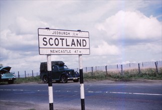 Carter Bar on A68, the border with Scotland, c1960.  Artist: CM Dixon.