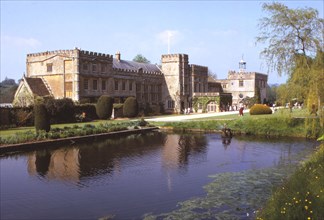 South Front of Forde Abbey, Dorset from the Long Pond, 20th century. Artist: CM Dixon.