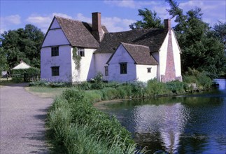 Flatford Mill, Painted by Constable, East Bergholt, Suffolk, England, 20th century. Artist: CM Dixon.