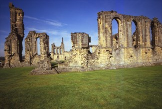 Byland Abbey, Founded 12th Century, Yorkshire, England, 20th century. Artist: CM Dixon.