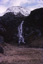 Waterfall at Steall, Upper Glen Nevis, Invernessshire, Scotland, March, 20th century. Artist: CM Dixon.