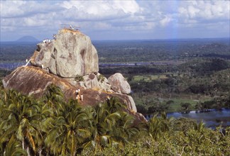 Mihintale pilgrimage site, near Anuraddhapura, Sri Lanka, established 3rd century BC. (20th century) Artist: Unknown.