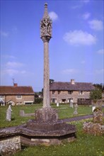 War Memorial in the churchyard at Tintinhull, Somerset, 20th century. Artist: Unknown.