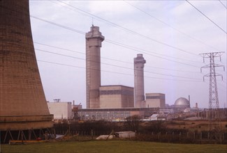 Calder Hall Nuclear Power Station, Cumberland, UK, 20th century. Artist: CM Dixon.