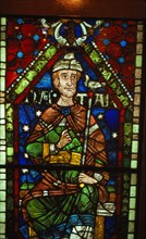 Stained glass window of Nathan, Canterbury Cathedral, 20th century. Artist: CM Dixon.
