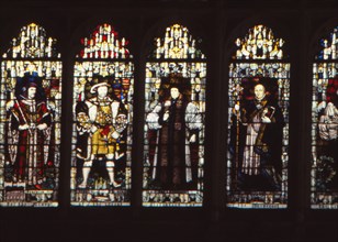 Henry IV, Henry VIII and Archbishops Cranmer and Laud, Canterbury Cathedral, Kent, 20th century. Artist: CM Dixon.