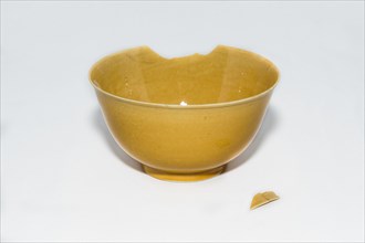 Imperial yellow bowl, 1875-1908. Artist: Unknown.