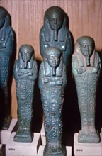 Egyptian Faience Shabti-Figures from a Tomb Artist: Unknown.
