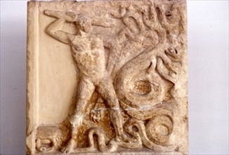 Hercules fights the Lernaean Hydra, Relic from Lerna, 3rd Century BC. Artist: Unknown.
