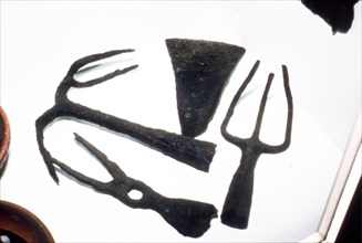 Roman Iron Agricultural Tools at Chatillon-Sur-Seine. France, c1st-2nd century. Artist: Unknown.
