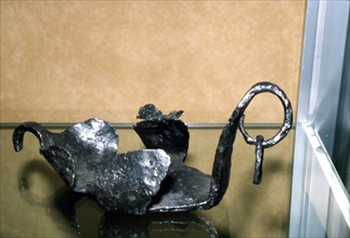 Roman bronze horse-shoes or 'Hippo-sandals', Rheims Museum, c1st-2nd century. Artist: Unknown.